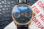 DM Factory IWC Portugieser 7 Days Automatic Black Dial Rose Gold Case 42 MM Men's Watch